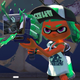 An inkling armed with the Clash Blaster fires off multiple rounds in an attempt to wipe out the opposing team.
